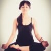 yoga, pose, women